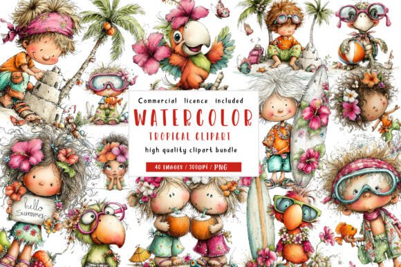 Download Tropical Clipart Bundle - Clipart Collection