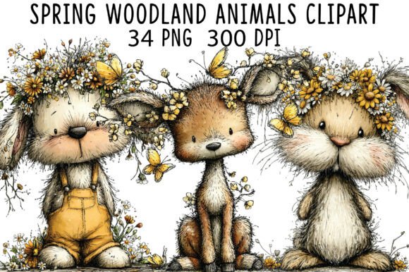 Download Spring Woodland Animals Clipart - Clipart Collection