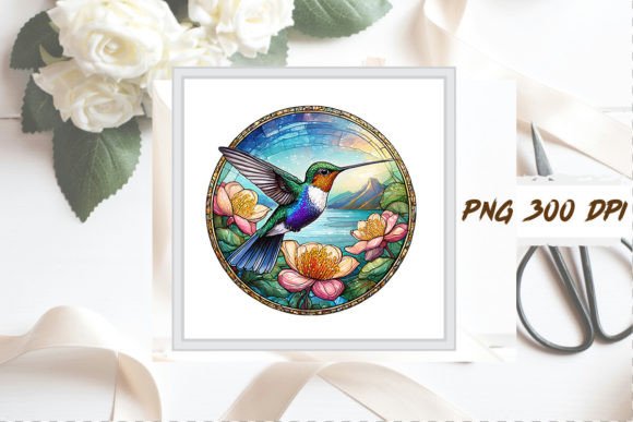 Download Stained Glass Hummingbird Clipart PNG - Clipart Collection