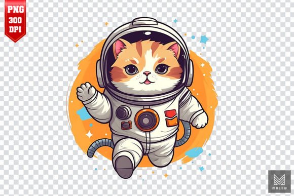 Download Cute Astronaut Persian Cat Clipart - Clipart Collection