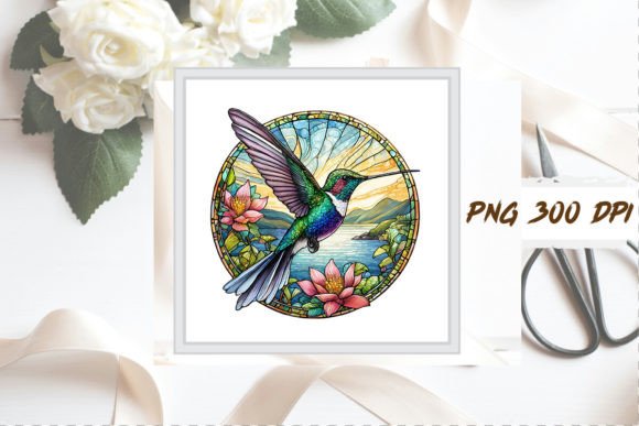 Download Stained Glass Hummingbird Clipart PNG - Clipart Collection