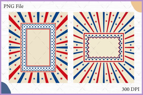 Download Vintage USA Patriotic Frame SVG Clipart - Clipart Collection