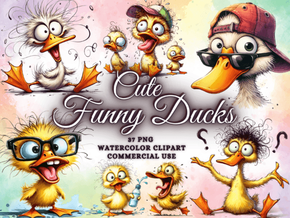 Download Funny Cute Duck Clipart Bird Clipart Png - Clipart Collection