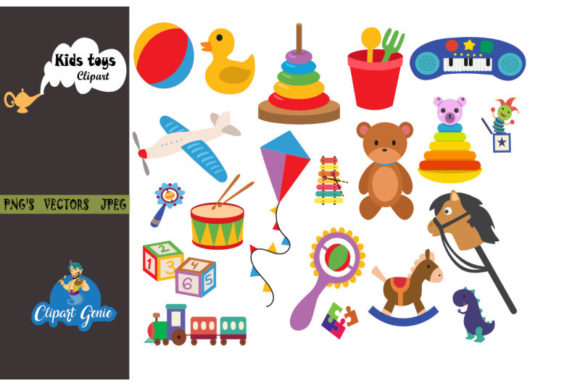 Download Cute Toys Clipart Bundle - Clipart Collection