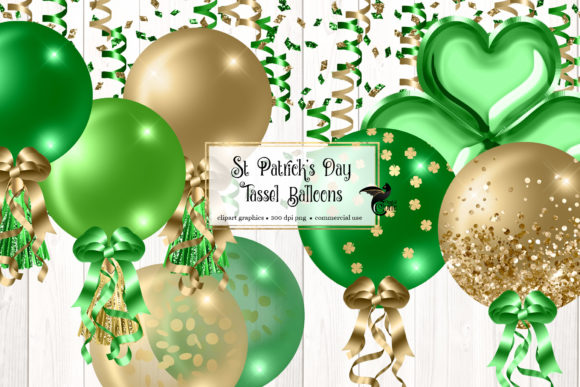 Download St Patrick's Day Tassel Balloons Clipart - Clipart Collection