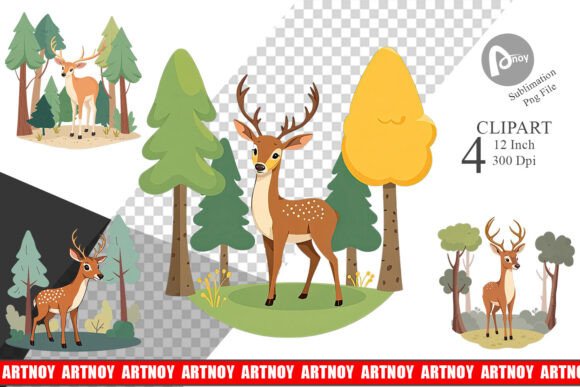 Download Forest Deer Clipart - Clipart Collection