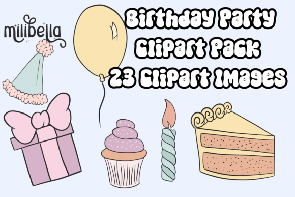 Download Birthday Party Clipart Pack - Clipart Collection