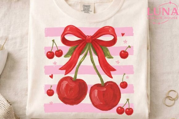 Download Cherry Bow Coquette Clipart PNG Design - Clipart Collection