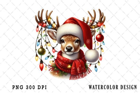 Download Funny Christmas Reindeer Clipart Bundle - Clipart Collection