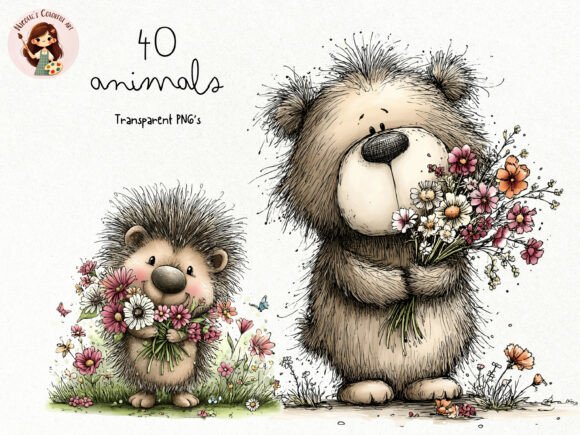 Download Spring Woodland Animals Clipart PNG - Clipart Collection