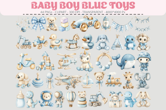 Download Baby Boy Blue Toys Clipart – 44 PNGs - Clipart Collection