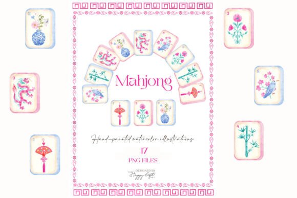 Download Mahjong Watercolor Clipart - Clipart Collection