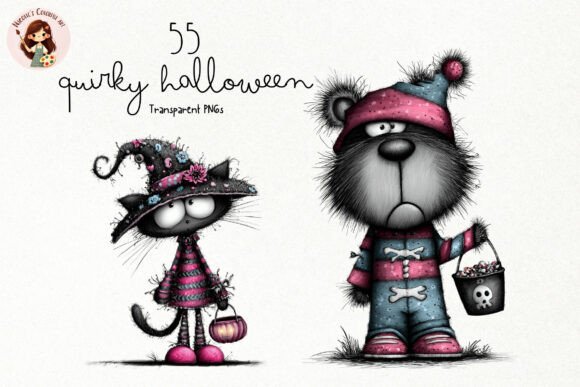 Download Quirky Halloween PNG Clipart Bundle - Clipart Collection