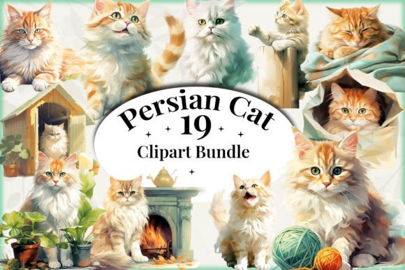 Download Funny Persian Cat Clipart - Clipart Collection