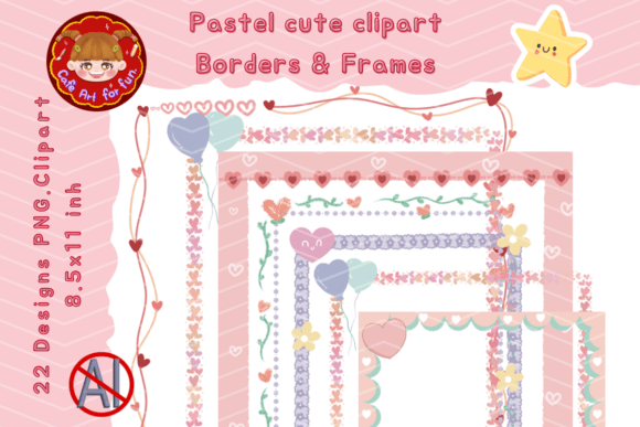 Download Border&amp;Frames,Pastel Cute Clipart PNG - Clipart Collection