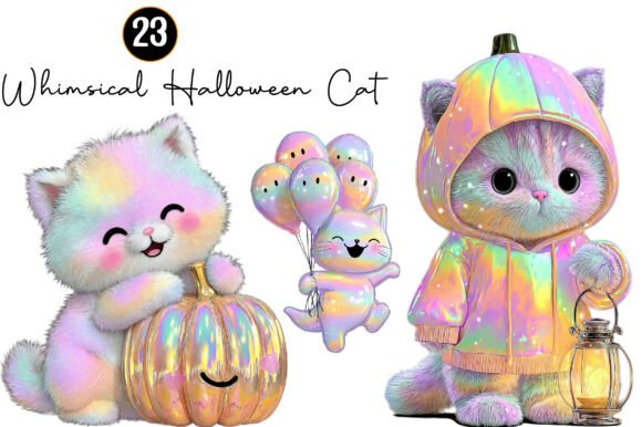 Download Whimsical Halloween Cat Clipart - Clipart Collection