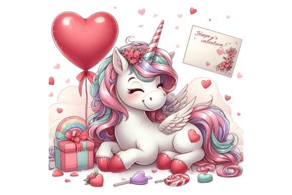 Download Unicorn Valentine Clipart - Clipart Collection