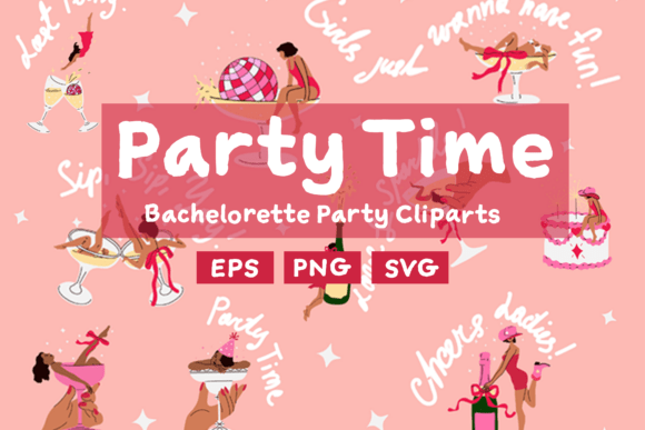 Download Party Time: Bachelorette Party Cliparts - Clipart Collection