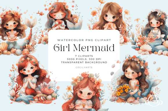 Download Girl Mermaid Clipart - Clipart Collection