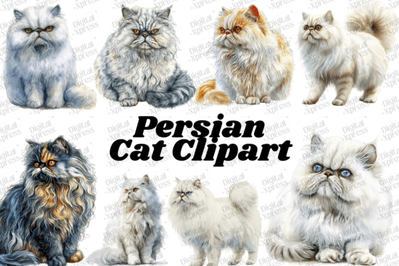 Download Persian Cat Clipart - Clipart Collection