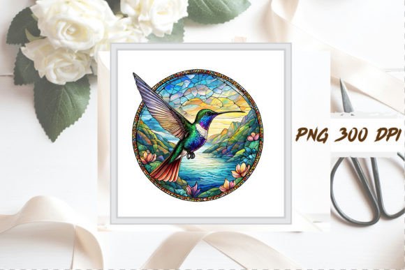 Download Stained Glass Hummingbird Clipart PNG - Clipart Collection