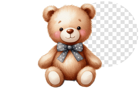 Download TeddyJoy Watercolor Delight Clipart - Clipart Collection