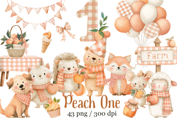 Download Peach Baby Shower Clipart, Sweet Peach - Clipart Collection