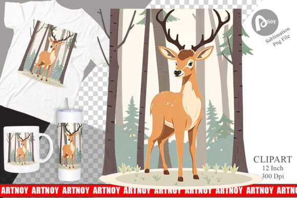 Download Forest Deer Clipart - Clipart Collection