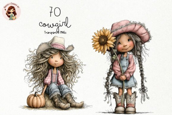 Download Cowgirl PNG Clipart Bundle - Clipart Collection
