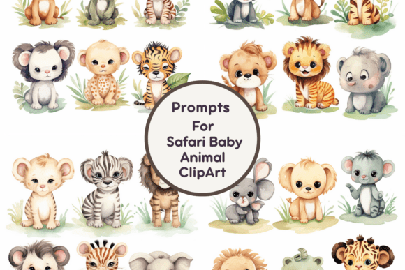Download Safari Baby Animal Jungle Clipart - Clipart Collection