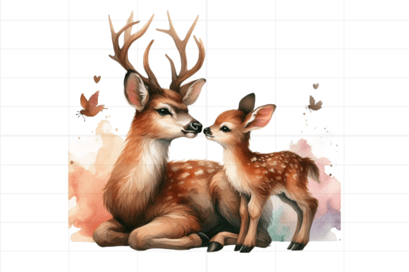 Download Watercolor Boho Deer Clipart - Clipart Collection