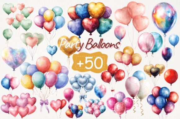 Download Party Balloons Clipart Png - Clipart Collection