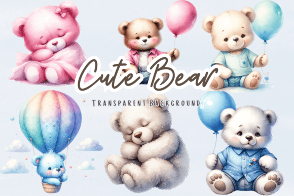 Download Cute Bear Baby Shower Clipart - Clipart Collection
