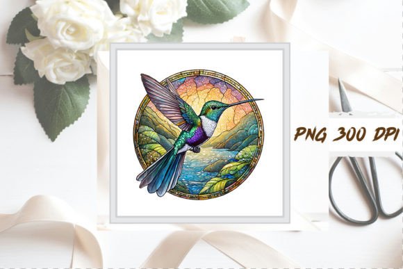 Download Stained Glass Hummingbird Clipart PNG - Clipart Collection