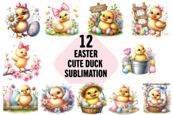 Download Cute Duck Clipart Easter - Clipart Collection