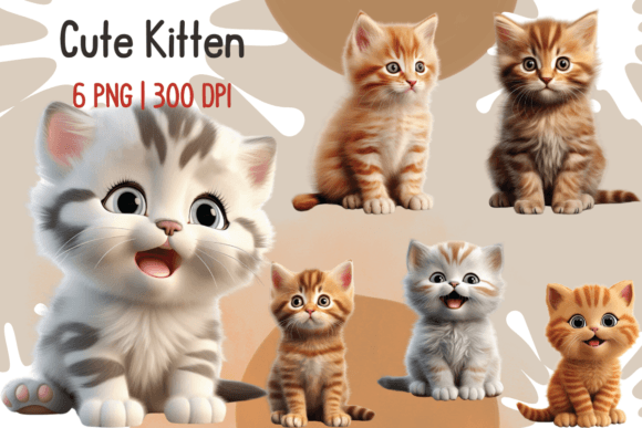 Download Cute Kitten Sublimation Bundle Clipart - Clipart Collection