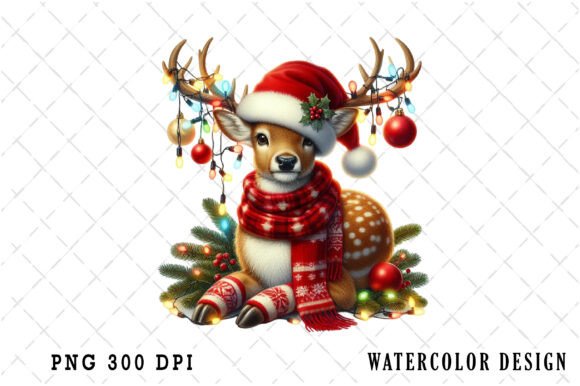 Download Funny Christmas Reindeer Clipart Bundle - Clipart Collection