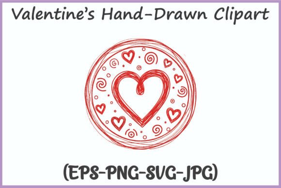 Download Circular Love Doodle Frame Clipart PNG - Clipart Collection