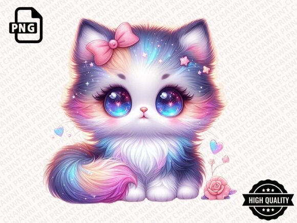 Download Watercolor Cute Kitten Clipart PNG - Clipart Collection