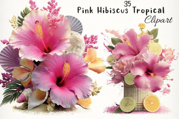 Download Pink Hibiscus Tropical Clipart - Clipart Collection