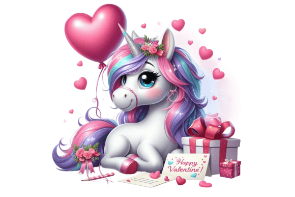 Download Unicorn Valentine Clipart - Clipart Collection