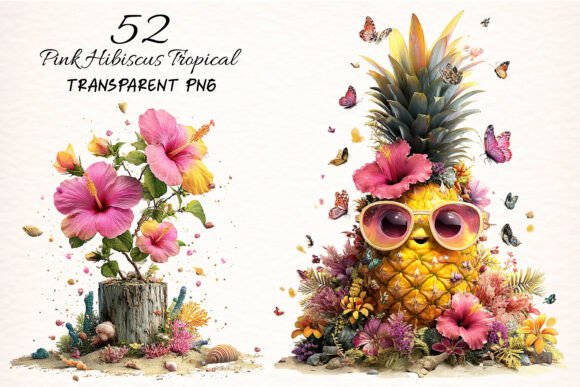 Download Pink Hibiscus Tropical Clipart - Clipart Collection