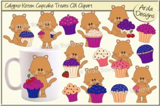 Download Calypso Kitten Cupcake Treats CU Clipart - Clipart Collection