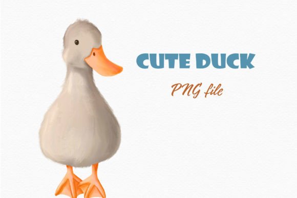 Download Realistic Cute Duck Clipart Farm Bird - Clipart Collection