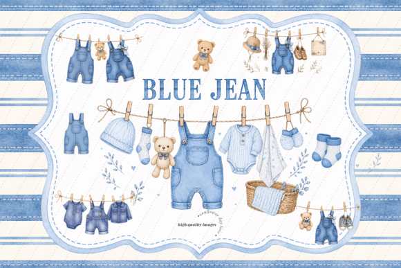 Download Blue Jean Cute Bear Clipart - Clipart Collection