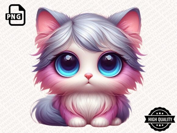 Download Watercolor Cute Kitten Clipart PNG - Clipart Collection