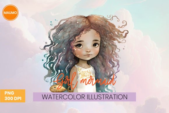 Download Girl Mermaid Watercolor Clipart - Clipart Collection