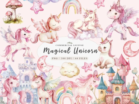 Download Unicorn Watercolor Clipart, Unicorn PNG - Clipart Collection