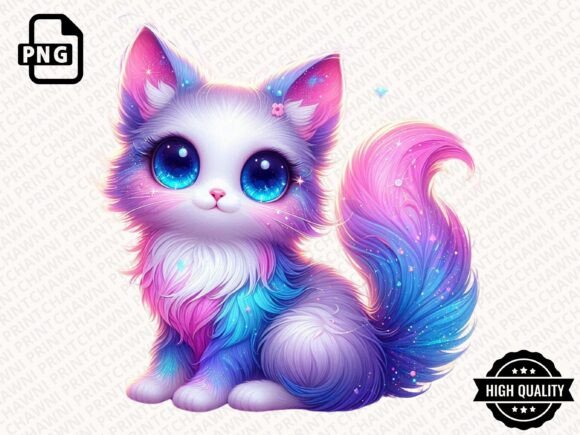 Download Watercolor Cute Kitten Clipart PNG - Clipart Collection