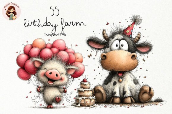 Download Whimsical Birthday Farm PNG Clipart - Clipart Collection
